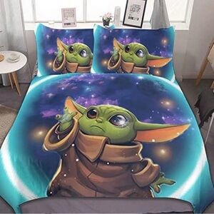 YODA TWIN Size Duvet Cover Set- 3 Piece Bed Set for Boys Girls